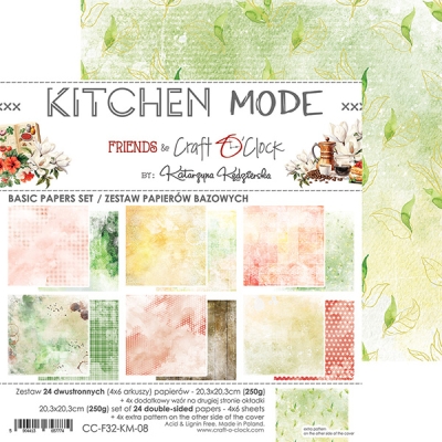 KITCHEN MODE - zestaw papierów 20,3x20,3cm - MIX