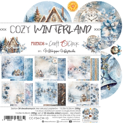COZY WINTERLAND - zestaw papierów 15,25x15,25cm