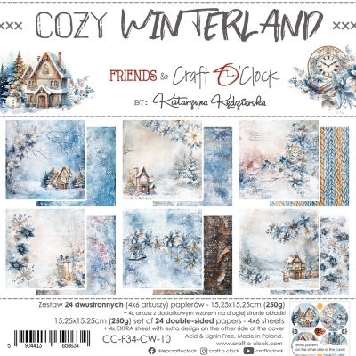 COZY WINTERLAND - zestaw papierów 15,25x15,25cm