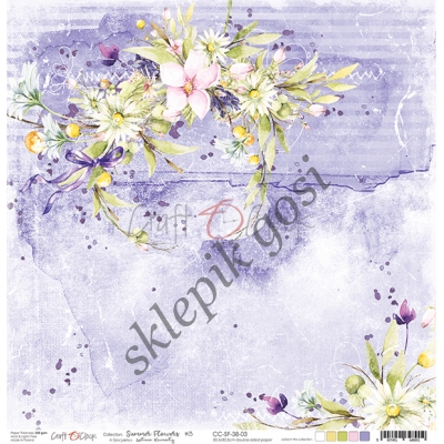 SUMMER FLOWERS - 03 - DWUSTRONNY PAPIER 30,5X30,5CM