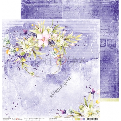 SUMMER FLOWERS - 03 - DWUSTRONNY PAPIER 30,5X30,5CM