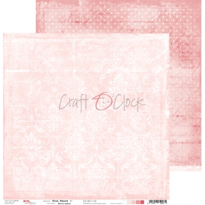 PINK MOOD - 01 - DWUSTRONNY PAPIER 30,5X30,5CM