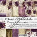 PLUM IN CHOCOLATE - ZESTAW PAPIERÓW 15,25X15,25CM