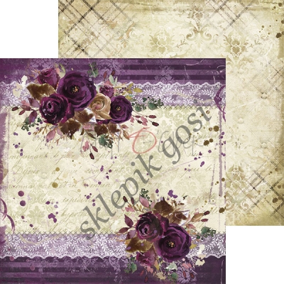 PLUM IN CHOCOLATE - ZESTAW PAPIERÓW 15,25X15,25CM