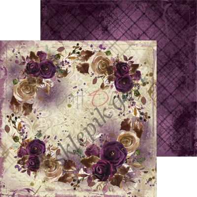PLUM IN CHOCOLATE - ZESTAW PAPIERÓW 15,25X15,25CM