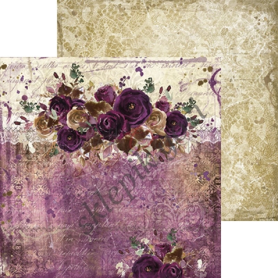 PLUM IN CHOCOLATE - ZESTAW PAPIERÓW 15,25X15,25CM