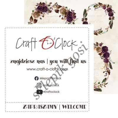 PLUM IN CHOCOLATE - ZESTAW PAPIERÓW 15,25X15,25CM