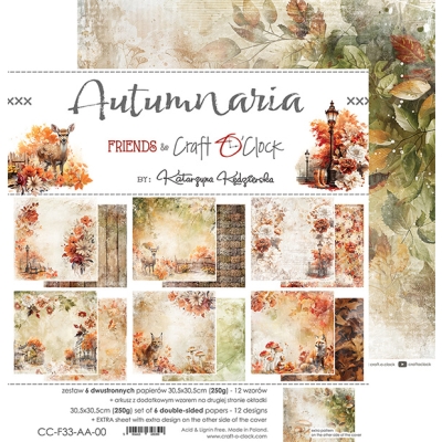 AUTUMNARIA - zestaw papierów 30,5x30,5cm