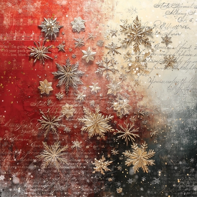 OH CHRISTMAS NIGHT - zestaw papierów 20,3x20,3cm - BASIC - PRZEDSPRZEDAŻ - WYSYŁKA PO 20 SIERPNIA