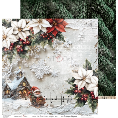 OH CHRISTMAS NIGHT - zestaw papierów 30,5x30,5cm - PRZEDSPRZEDAŻ - WYSYŁKA PO 20 SIERPNIA