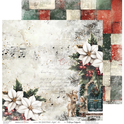 OH CHRISTMAS NIGHT - zestaw papierów 30,5x30,5cm - PRZEDSPRZEDAŻ - WYSYŁKA PO 20 SIERPNIA