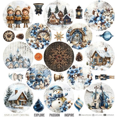 JOLLY SEASON - zestaw papierów 30,5x30,5cm - PRZEDSPRZEDAŻ - WYSYŁKA PO 20 SIERPNIA