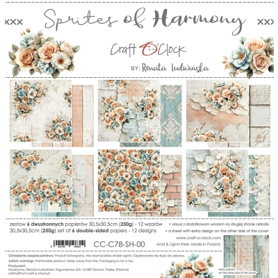SPRITES OF HARMONY - zestaw papierów 30,5x30,5cm - PRZEDSPRZEDAŻ - WYSYŁKA PO 20 SIERPNIA