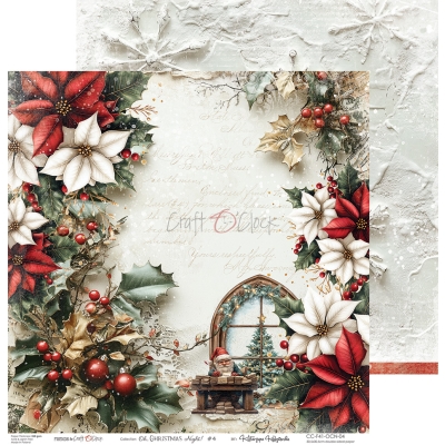 OH CHRISTMAS NIGHT - zestaw papierów 30,5x30,5cm - PRZEDSPRZEDAŻ - WYSYŁKA PO 20 SIERPNIA