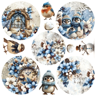 JOLLY SEASON - zestaw papierów 20,3x20,3cmPRZEDSPRZEDAŻ - WYSYŁKA PO 20 SIERPNIA