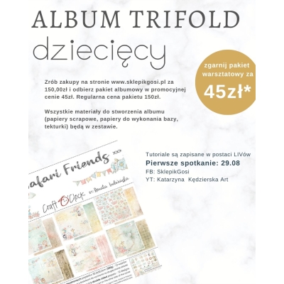 ##Zestaw Warsztatowy - Album - Dziecięcy Safari