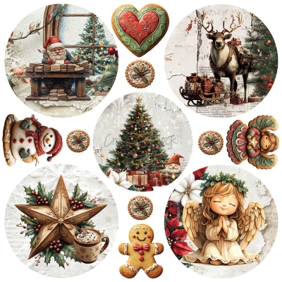OH CHRISTMAS NIGHT - zestaw papierów 20,3x20,3cm - MIX - PRZEDSPRZEDAŻ - WYSYŁKA PO 20 SIERPNIA