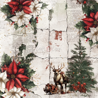 OH CHRISTMAS NIGHT - zestaw papierów 20,3x20,3cm - MIX - PRZEDSPRZEDAŻ - WYSYŁKA PO 20 SIERPNIA