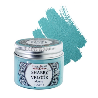 Shabby velour. Color Azure