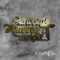 Pierwsza Komunia Święta - Akryl - złoto - 76 dziewczynka
