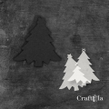 Choinka - wysokość - 15,8 cm + 2 maski - różne kolory