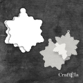 Śnieżynka - wysokość - 15,8 cm + 2 maski - różne kolory