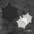 Śnieżynka - wysokość - 15,8 cm + 2 maski - różne kolory