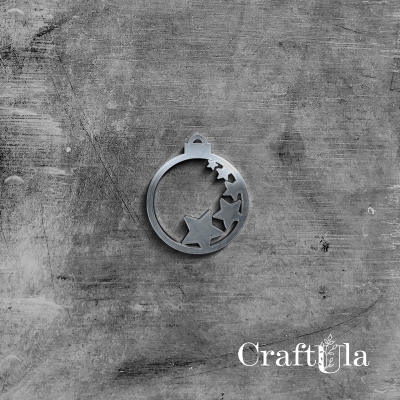 Bombka - Akryl - srebro - 114