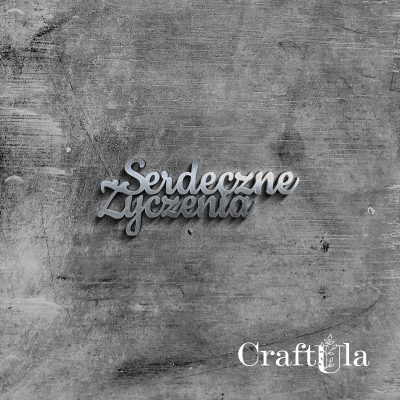 Serdeczne życzenia - Akryl - srebro - 115