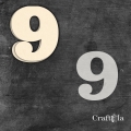 Cyfra 9 + 1 maska - różne kolory