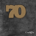 Cyfra 70 - różne kolory
