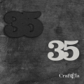 Cyfra 35 + 1 maska - różne kolory