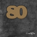 Cyfra 80 - różne kolory