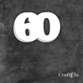 Cyfra 60 - różne kolory