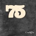 Cyfra 75 - różne kolory
