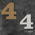 Cyfra 4 + 1 maska - różne kolory