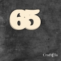 Cyfra 65 - różne kolory
