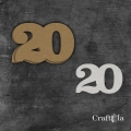 Cyfra 20 + 1 maska - różne kolory
