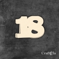 Cyfra 18 - różne kolory