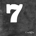 Cyfra 7 - różne kolory