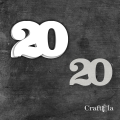 Cyfra 20 + 1 maska - różne kolory