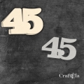 Cyfra 45 + 1 maska - różne kolory
