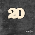 Cyfra 20 - różne kolory