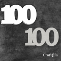 Cyfra 100 + 1 maska - różne kolory
