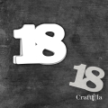 Cyfra 18 + 1 maska - różne kolory