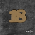 Cyfra 18 - różne kolory