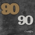 Cyfra 90 + 1 maska - różne kolory
