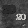 Cyfra 20 + 1 maska - różne kolory