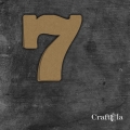 Cyfra 7 - różne kolory