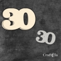 Cyfra 30 + 1 maska - różne kolory